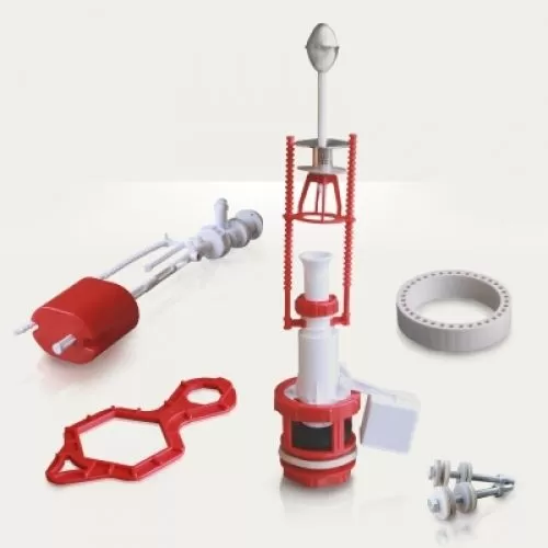 Арматура универсал. АС-6.1М метал(д/смывного бочка) штоковая с универ.клапаном.нижн.подв.нижн.подв. (Тула)