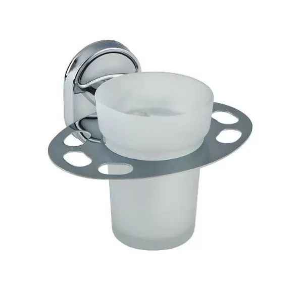 Держатель зубных щеток малый со стаканом Potato P 2906-1