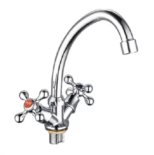 Смеситель для кухни двухручковый хром Potato P 4965 (уп.2 шт.)