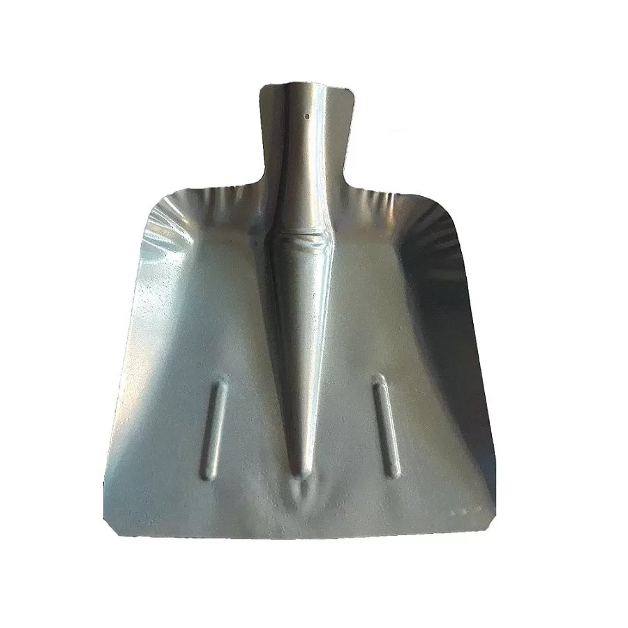 Лопата для снега металлическая 450*380 оцинкованная с мет.планкой ЛС-1 (упак 5шт.)