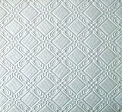 Плитка потолочная белая штампованная Лорби/48 (упак.192 шт.)